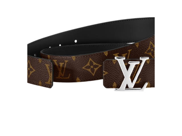 Louis Vuitton Louis Vuitton LV Initiales 35mm Reversible Belt Monogram Black - view 3