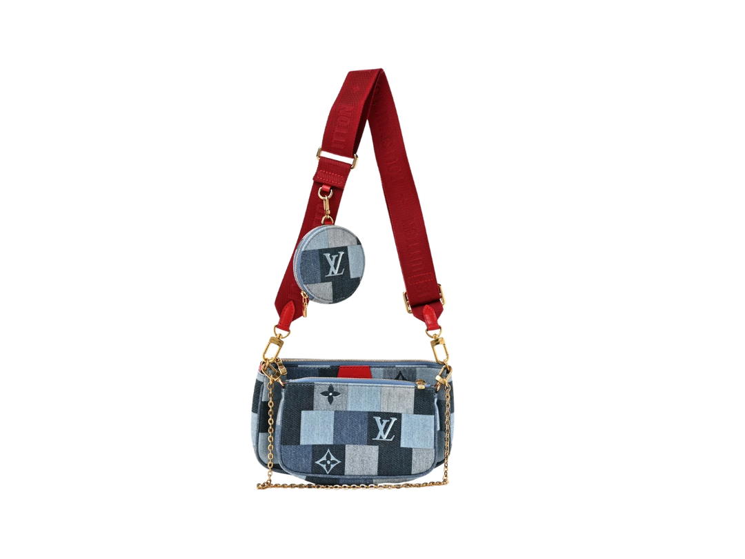 Louis Vuitton Louis Vuitton Monogram Denim Pochette Accessories 2Way Shoulder Bag Multicolor