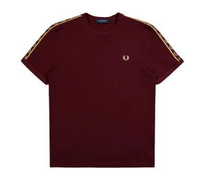 Buy Fred Perry Contrast Tape Ringer T-Shirt Red at Sasom – Authentic and Ready to Ship