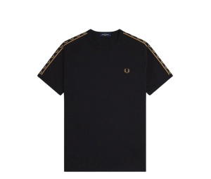 Buy Fred Perry Contrast Tape Ringer T-Shirt Black at Sasom – Authentic and Ready to Ship