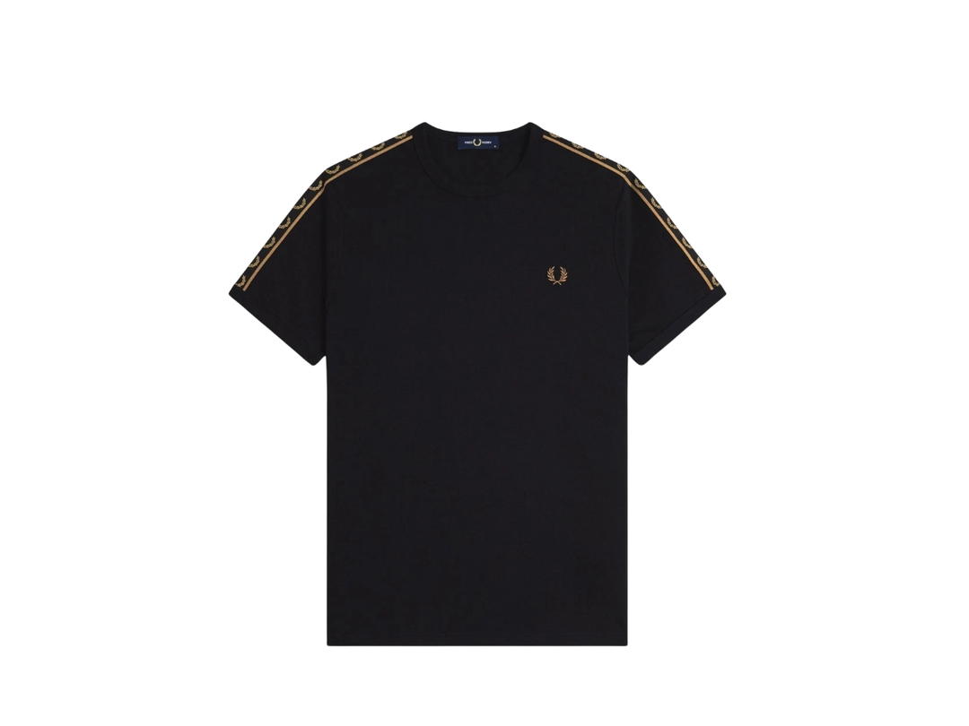 Fred Perry Fred Perry Contrast Tape Ringer T-Shirt Black