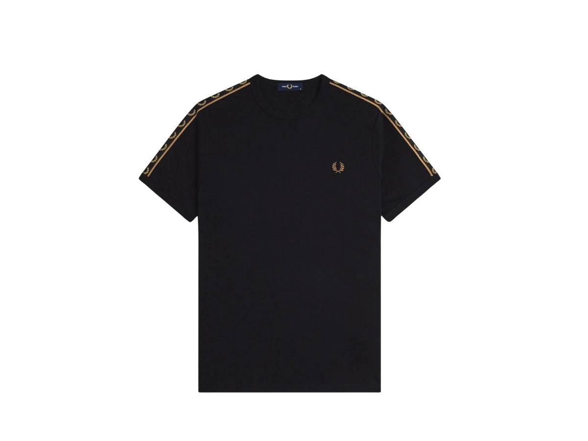Fred Perry Fred Perry Contrast Tape Ringer T-Shirt Black