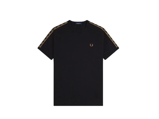 Fred Perry Fred Perry Contrast Tape Ringer T-Shirt Black - view 1