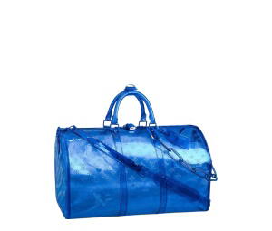 Buy Louis Vuitton Keepall Bandoulière 50 Blue at Sasom – Authentic and Ready to Ship