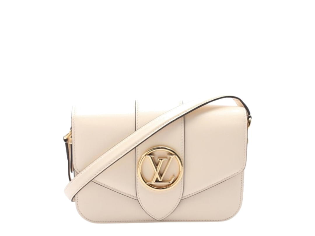 Louis Vuitton Louis Vuitton Lv Pont Neuf Crossbody In Beige Leather With Gold Hardware