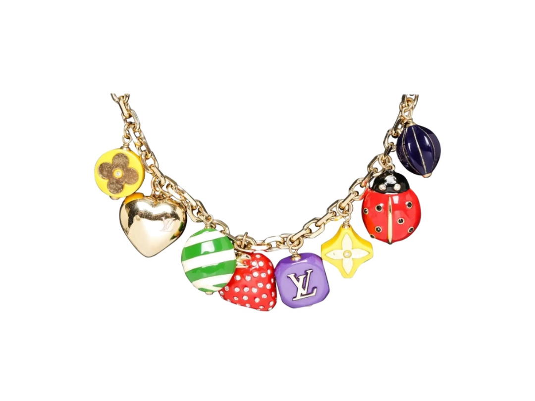 Louis Vuitton Louis Vuitton Fraise Strawberry Heart Necklace Multicolor