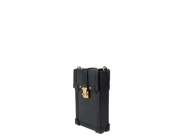 Louis Vuitton Louis Vuitton Trunk Vertical Cow Leather Small Square Bag Black - view 2