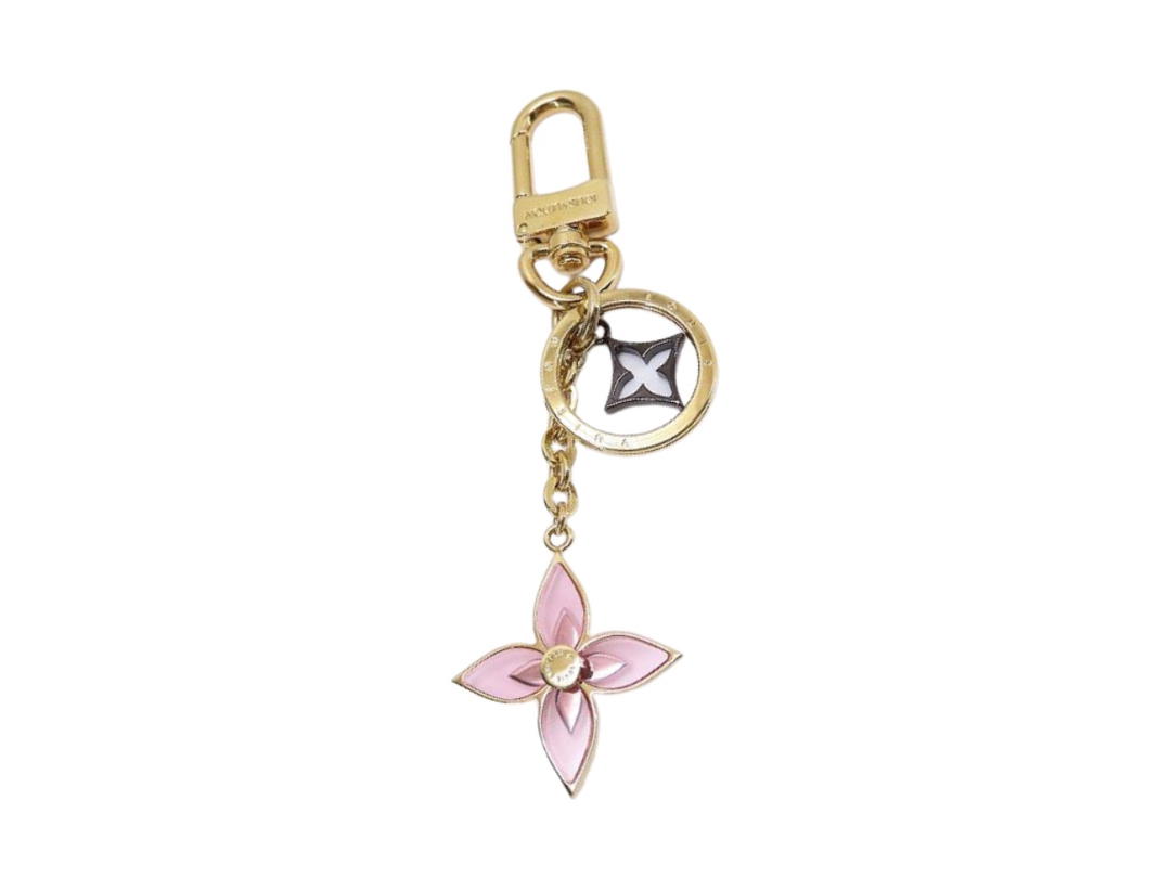 Louis Vuitton Louis Vuitton Blooming Flower Keychain Gold