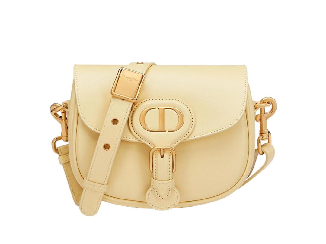 Dior Dior Bobby Smooth Finish Cow Leather Light Yellow