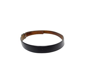 Louis Vuitton Louis Vuitton Lv Logo Belt In Black Epi Leather With Silver Hardware - view 2