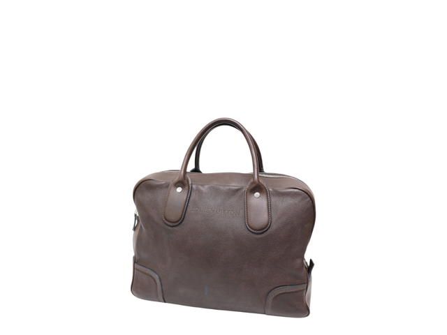 Louis Vuitton Louis Vuitton Marron Fonce Siwa Leather Soft Briefcase Brown - view 1