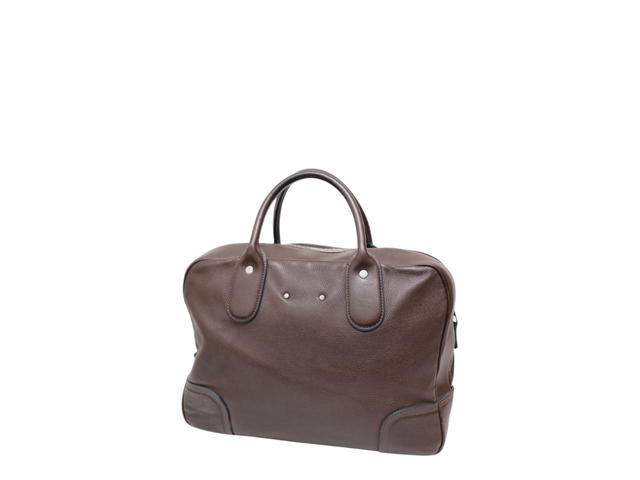 Louis Vuitton Louis Vuitton Marron Fonce Siwa Leather Soft Briefcase Brown - view 2