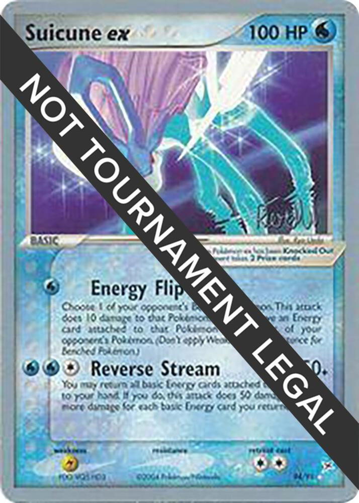 Pokemon Pokemon Suicune ex EX [MA 94/95] EX "Team Magma vs Team Aqua" [Reed Weichler - Rocky Beach - 2004 World Championships Deck] (EN)