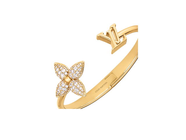 Louis Vuitton Louis Vuitton Louisette Signature Strass Gold-tone - view 2