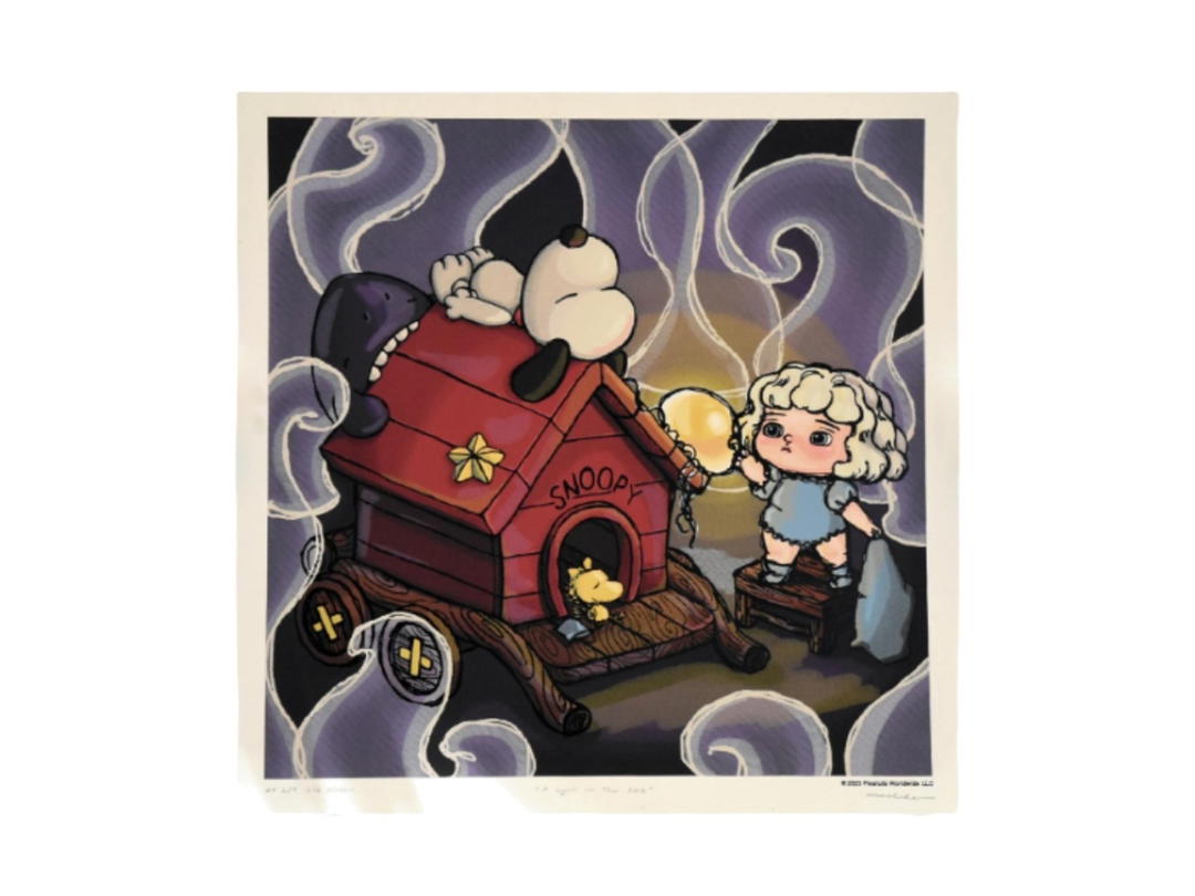 Mackcha Mackcha A Light In The Dark Screen Print By Mackcha Multicolor