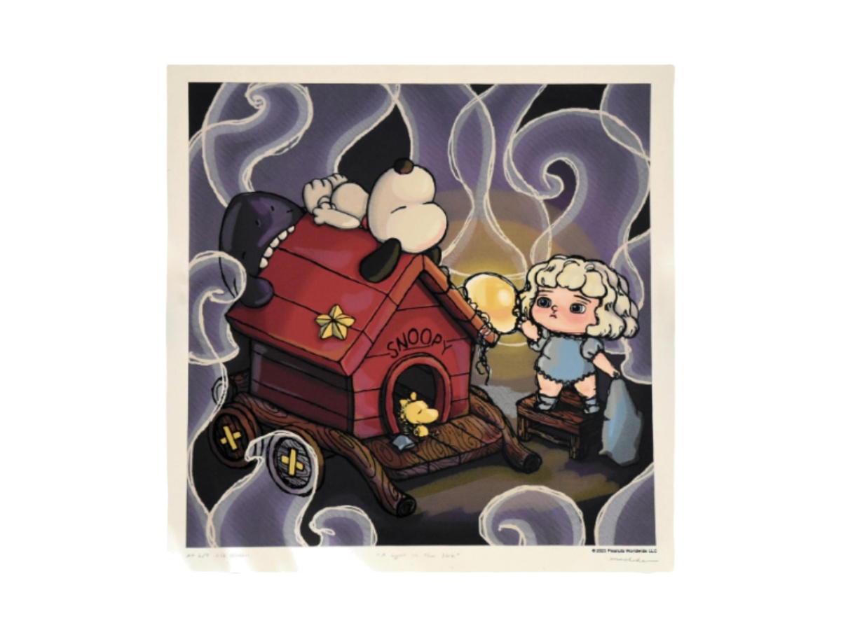 Mackcha Mackcha A Light In The Dark Screen Print By Mackcha Multicolor