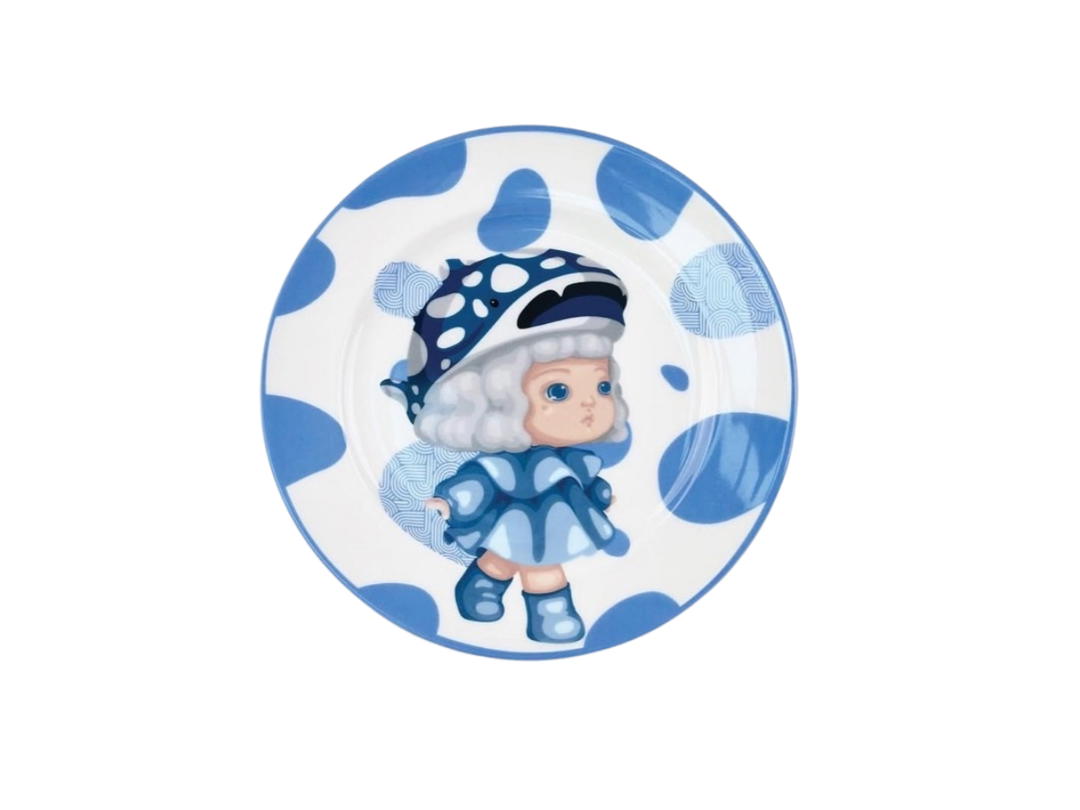 Mackcha Mackcha Connect the Dots Ceramic Plate Multicolor