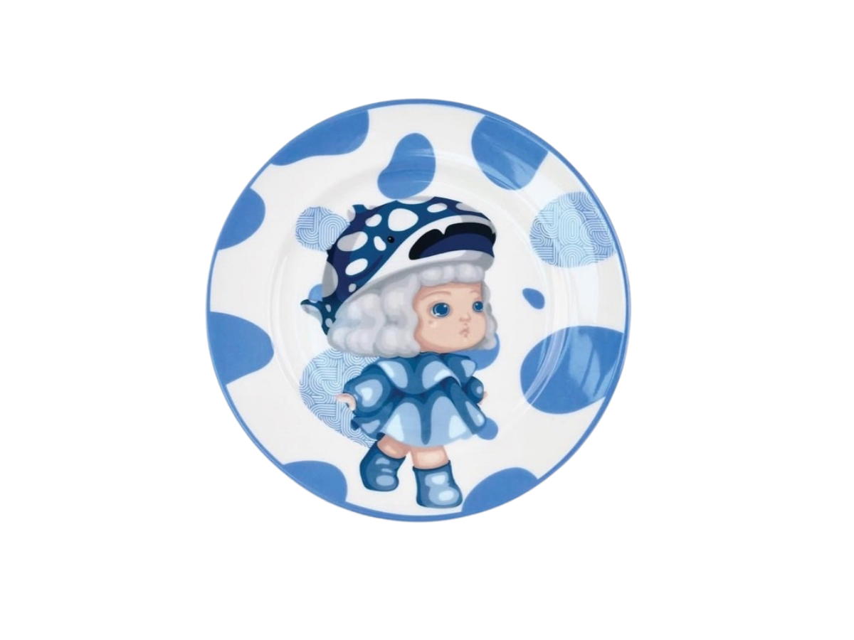 Mackcha Mackcha Connect the Dots Ceramic Plate Multicolor