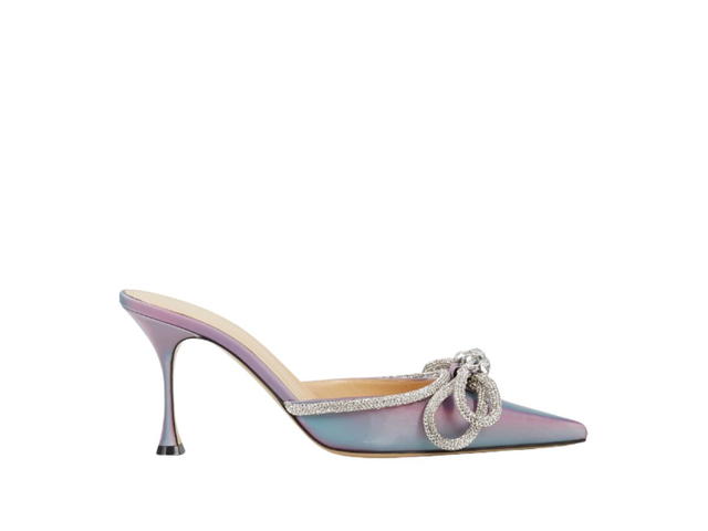 Mach & Mach Mach & Mach Double Bow Embellished Mules Led Pink - view 1