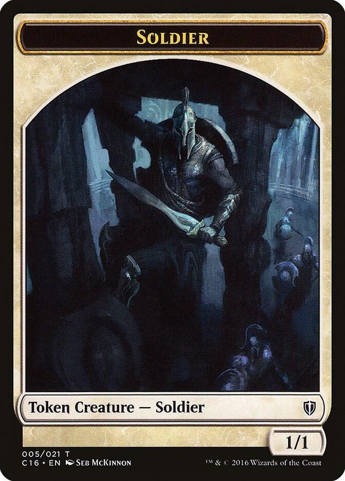 Magic The Gathering Magic The Gathering Soldier Squid Double-Sided Token Token [5 // 8] - Commander 2016