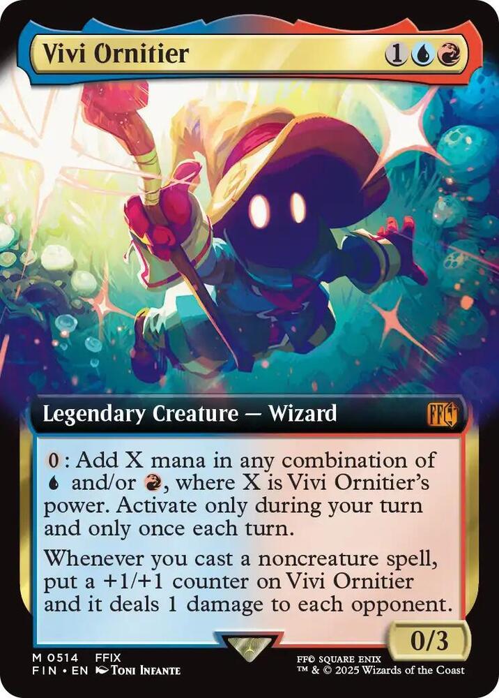Magic The Gathering Magic The Gathering Vivi Ornitier (Extended Art) Mythic [514] - FINAL FANTASY