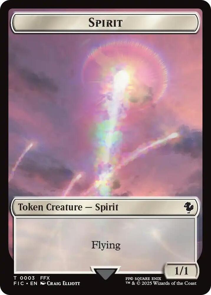 Magic The Gathering Magic The Gathering Spirit Squid Double-Sided Token Token [3 // 5] - Commander: FINAL FANTASY