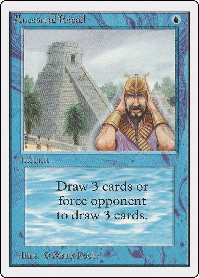 Magic The Gathering Magic The Gathering Ancestral Recall Rare - Unlimited Edition