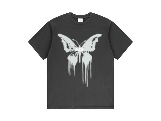 Mahagrid Mahagrid Butterfly Goth Tee Charcoal - view 1
