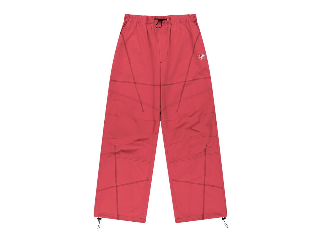 Mahagrid Mahagrid Cover Stitch Parachute Pant Red