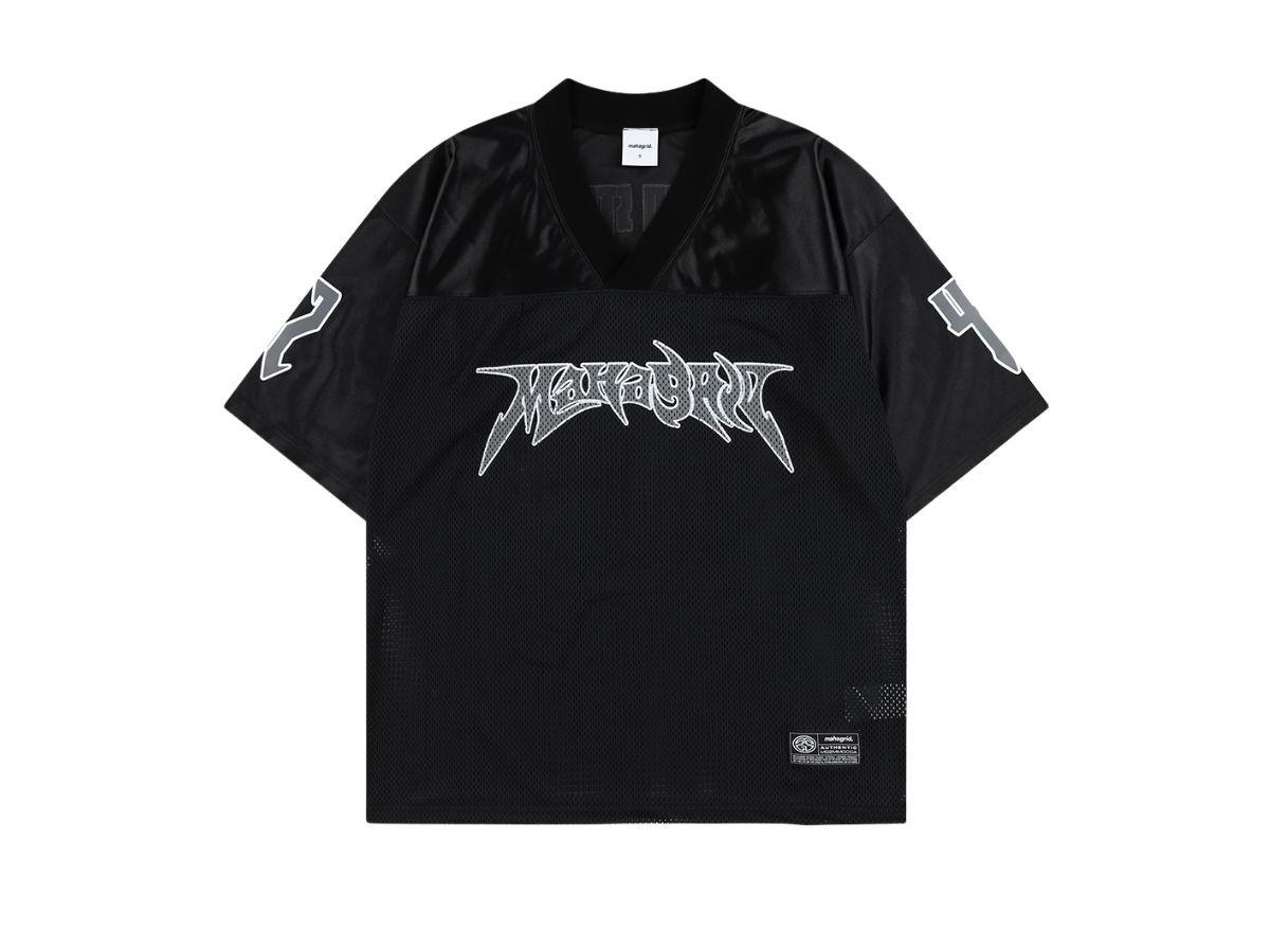 Mahagrid Mahagrid Mesh Football Jersey Black