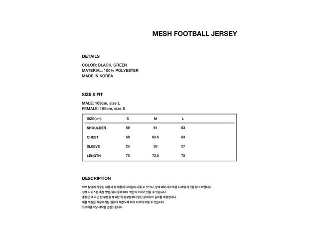 Mahagrid Mahagrid Mesh Football Jersey Black - view 5