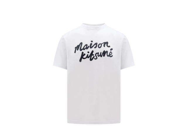 Maison Kitsune Maison Kitsune Logo Printed Crewneck T-Shirt White - view 1
