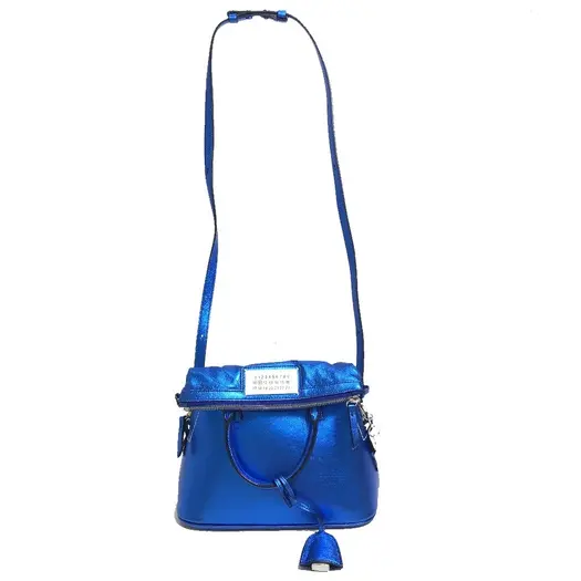 Buy Maison Margiela 5AC 2WAY Shoulder Bag Leather blue at Sasom – Authentic and Ready to Ship