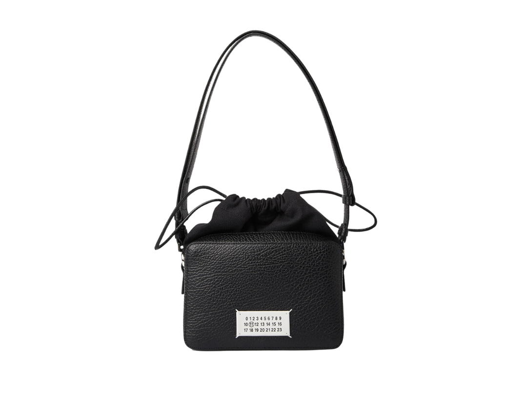 Maison Margiela Maison Margiela 5AC Camera Case Crossbody Bag In Pebbled Grain With Silver-Tone Hardware Black