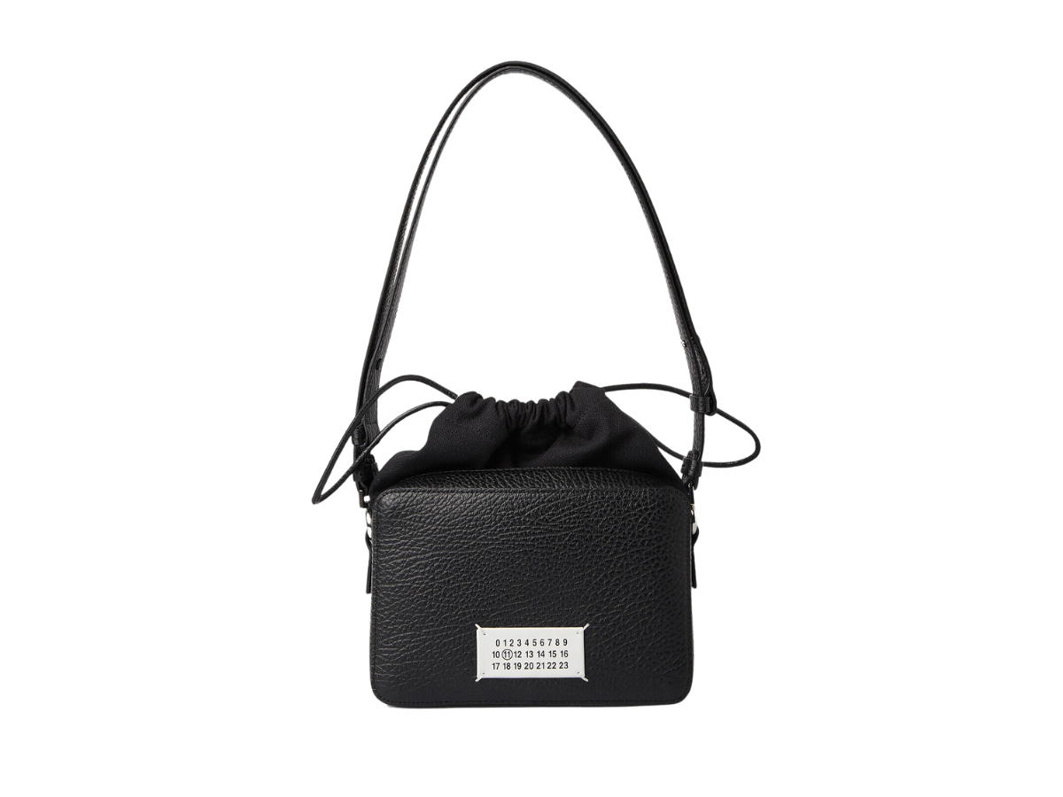 Maison Margiela Maison Margiela 5AC Camera Case Crossbody Bag In Pebbled Grain With Silver-Tone Hardware Black