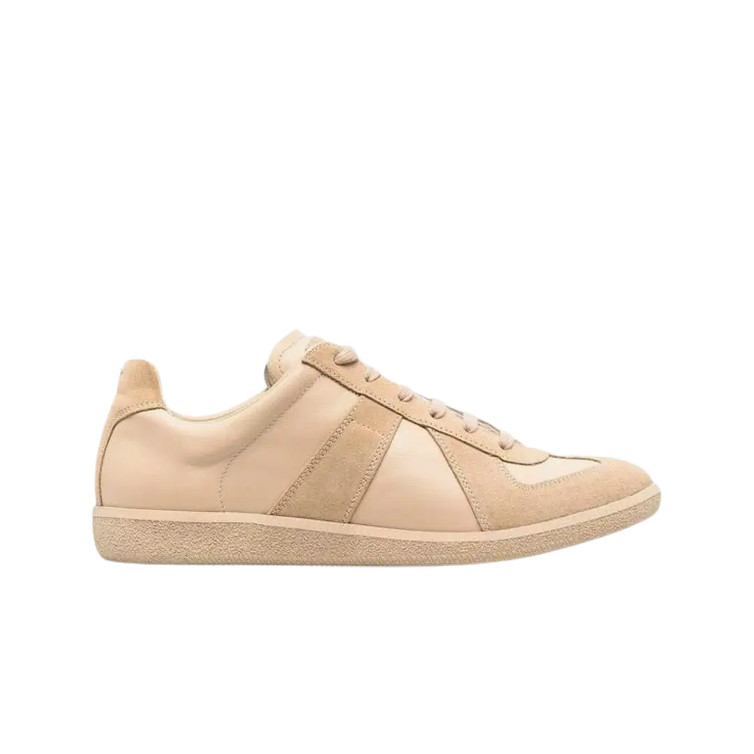 Maison Margiela Maison Margiela Calfskin Replica Sneakers Beige