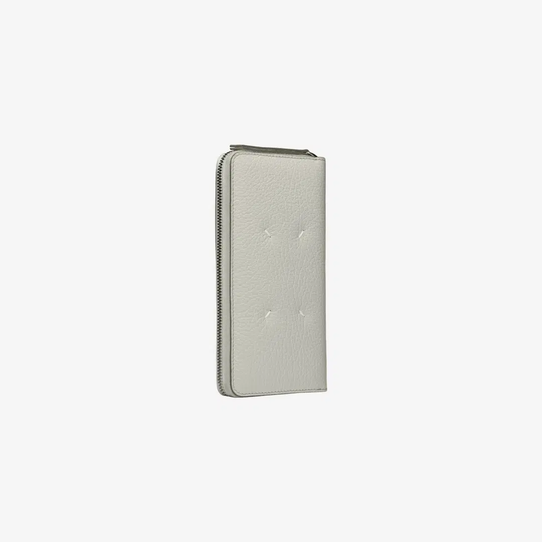 Maison Margiela Maison Margiela Four Stitches Zip-Around Wallet Gray