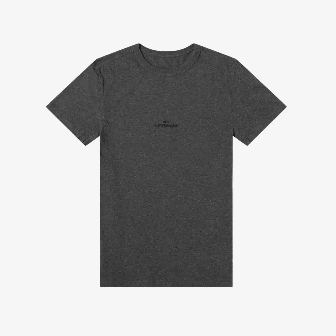 Maison Margiela Maison Margiela Logo Jersey T-Shirt Steel Grey