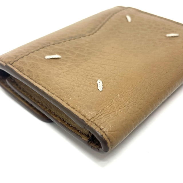 Maison Margiela Maison Margiela S56UI0136 Envelope wallet Trifold wallet Leather Beige - view 4