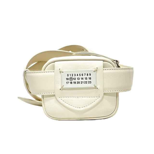 Maison Margiela Maison Margiela S56WB0013 Gram slam Mini bag Hip bag -Waist Pouch Leather White - view 1