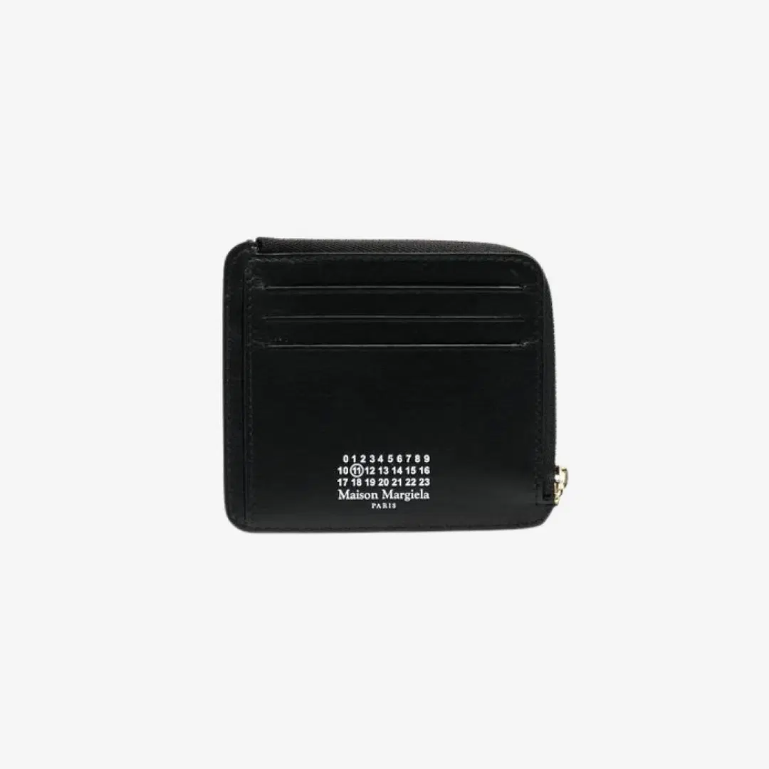 Maison Margiela Maison Margiela Soft Calfskin Keychain Wallet Black