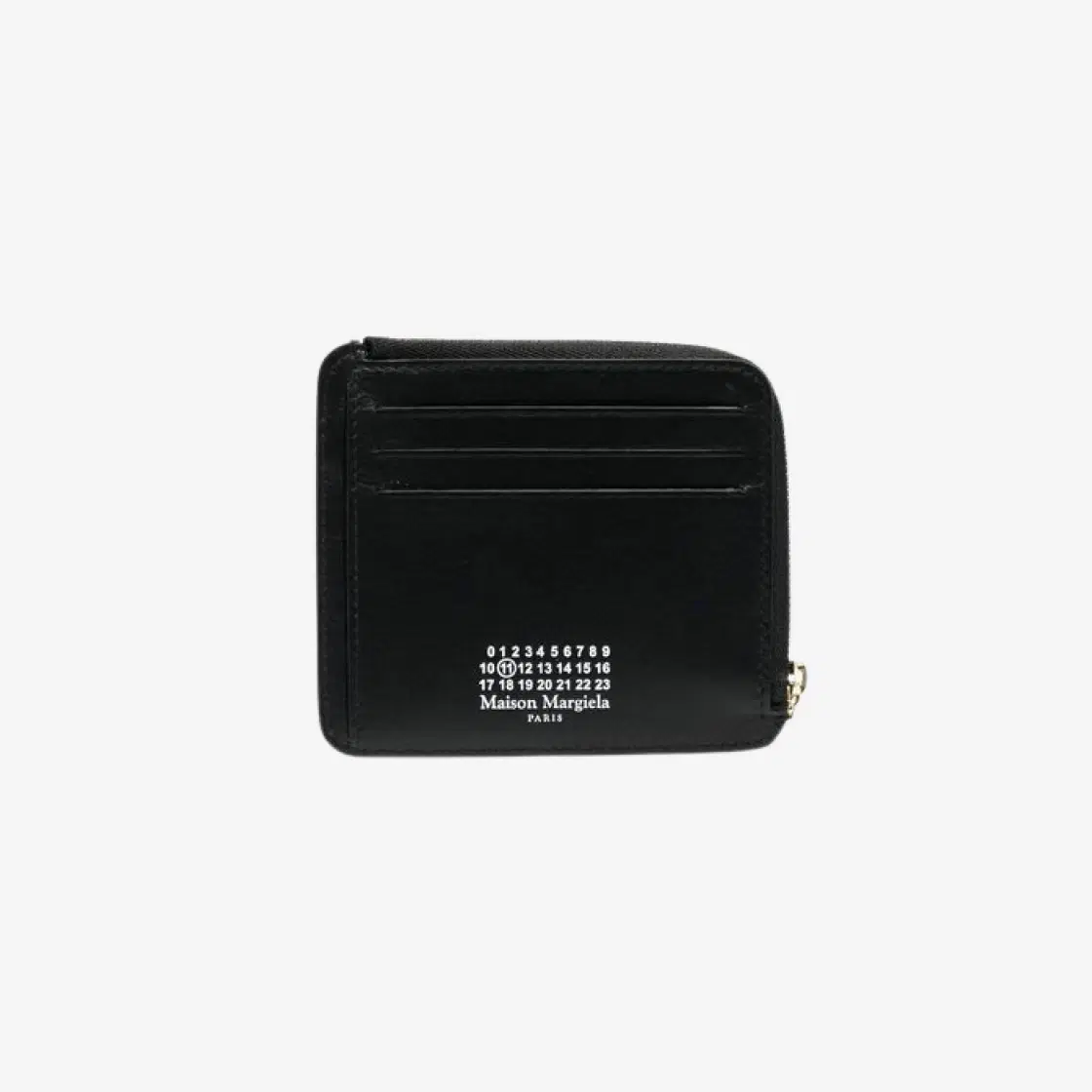 Maison Margiela Maison Margiela Soft Calfskin Keychain Wallet Black