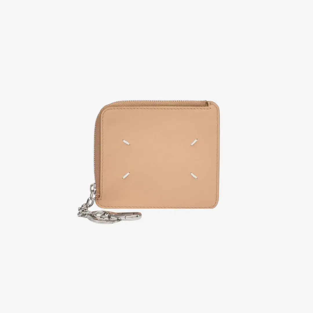 Maison Margiela Maison Margiela Soft Calfskin Keychain Wallet Nude