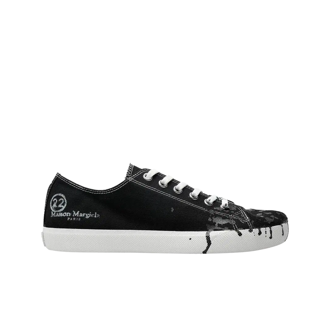 Maison Margiela Maison Margiela Tabi Paint Drop Sneakers Black