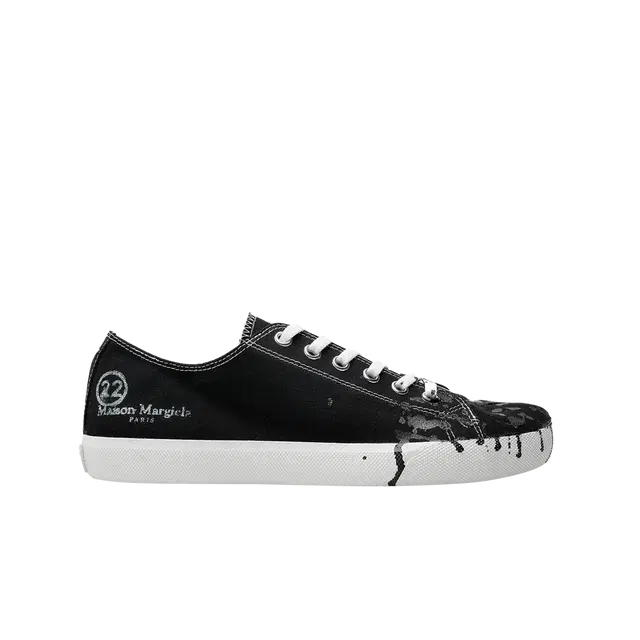 Maison Margiela Maison Margiela Tabi Paint Drop Sneakers Black - view 2