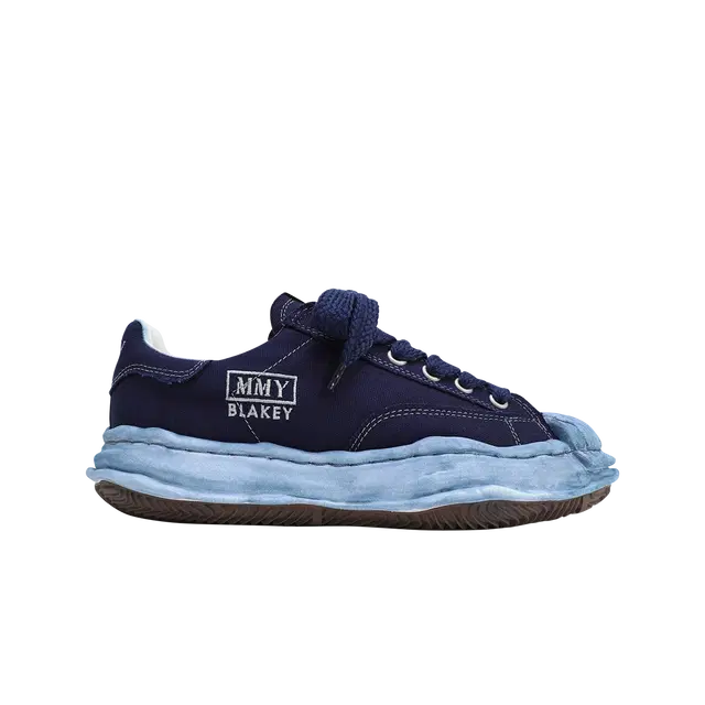 Maison Mihara Yasuhiro Maison Mihara Yasuhiro Blakey OG STC Sole OD Canvas Low-top Sneakers Navy - view 1
