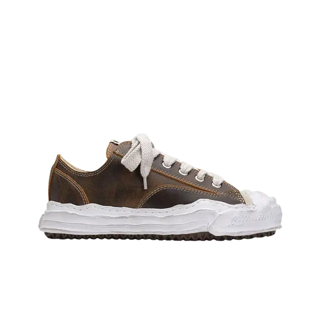 Maison Mihara Yasuhiro Maison Mihara Yasuhiro Hank OG Sole VE Leather Low-top Sneakers Black - view 2