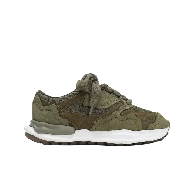 Maison Mihara Yasuhiro Maison Mihara Yasuhiro OG Sole Broken Detail Running Sneakers Khaki - view 1