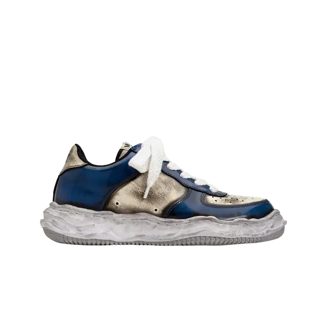 Maison Mihara Yasuhiro Maison Mihara Yasuhiro Wayne OG Sole Brushed Patent Low-top Sneakers Blue - view 2