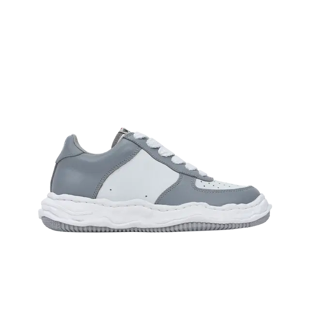 Maison Mihara Yasuhiro Maison Mihara Yasuhiro Wayne OG Sole Leather Low-top Sneakers Grey White - view 2